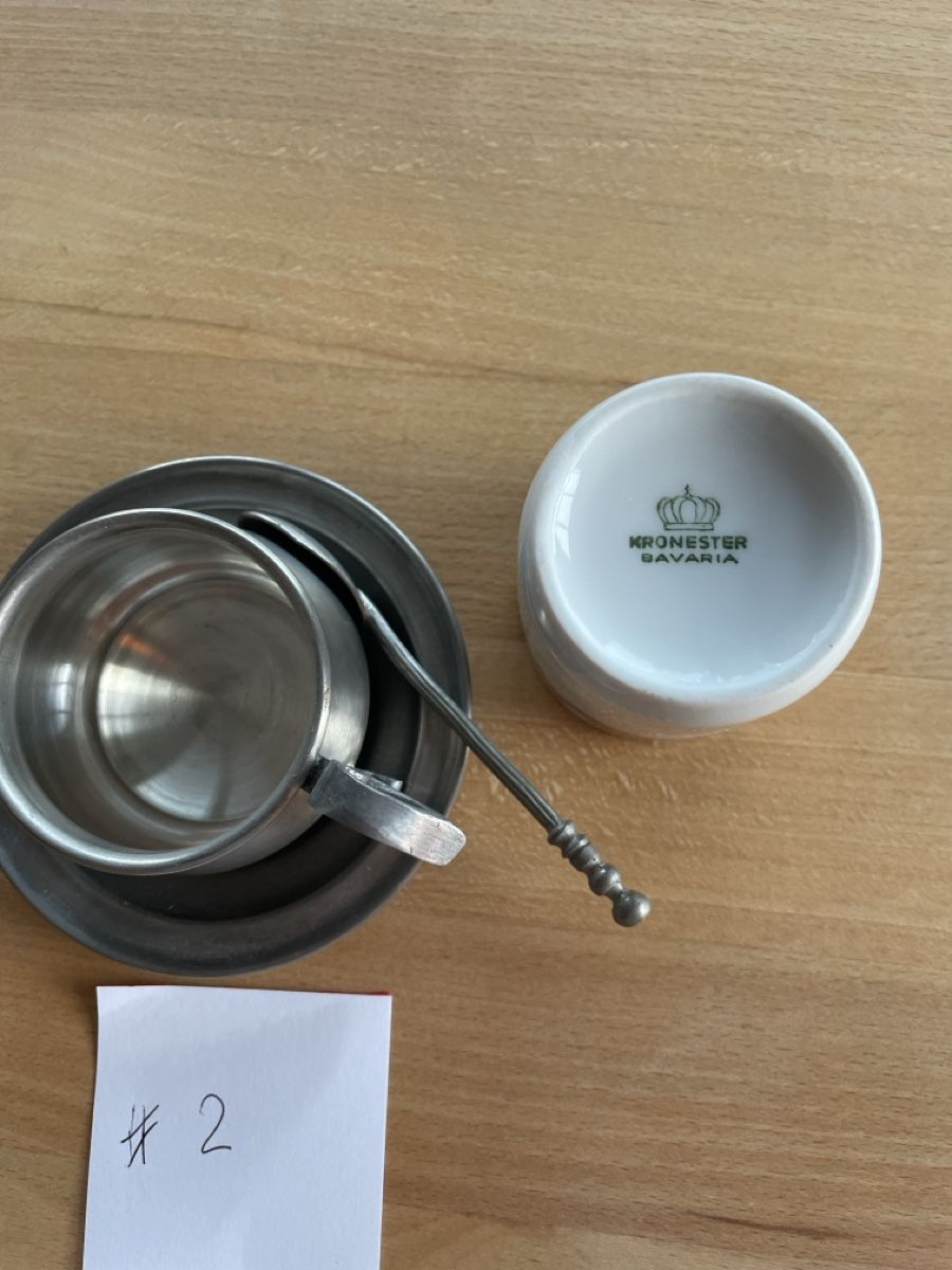Tassen: Espressotasse mit Zinn – Gebraucht aus Seltisberg von Erdbi 1