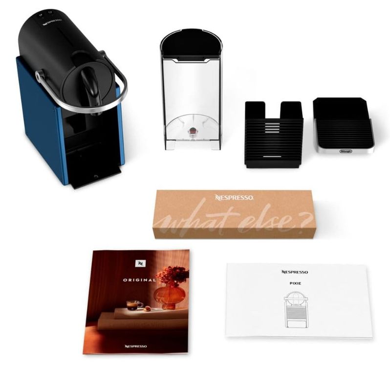 NESPRESSO: De'Longhi PIXIE Redesign, BLAU ... (Neu und originalverpackt ...