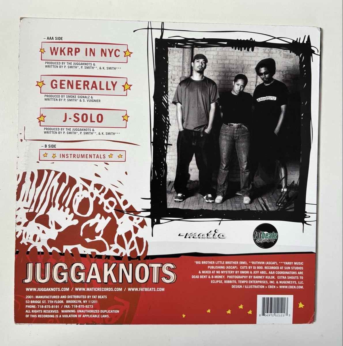 Dischi in vinile: Juggaknots - WKRP In NYC 12" VG+/VG+ – Usato da Neuchâtel venduto da Deivid2 3