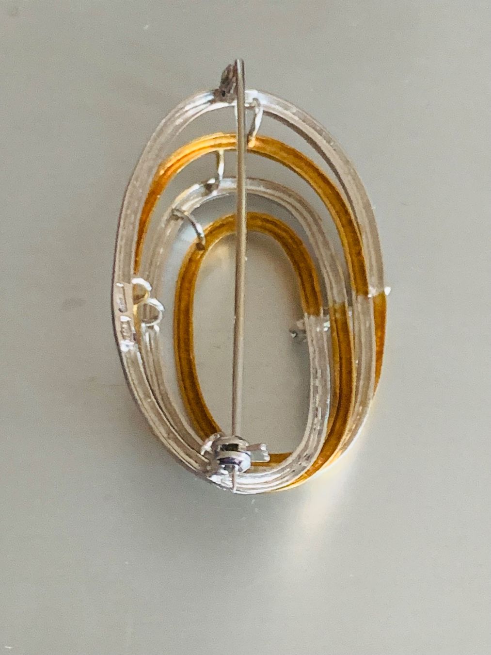 Spille & Fermagli: Goldbrosche mit 5 Diamanten – Usato da Bülach venduto da MarkusSchiesser 1