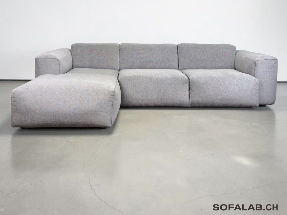 Sofas: Home 24 Ecksofa HUDSON hellgrau – Gebraucht aus Fehraltorf von Sofalab.swiss