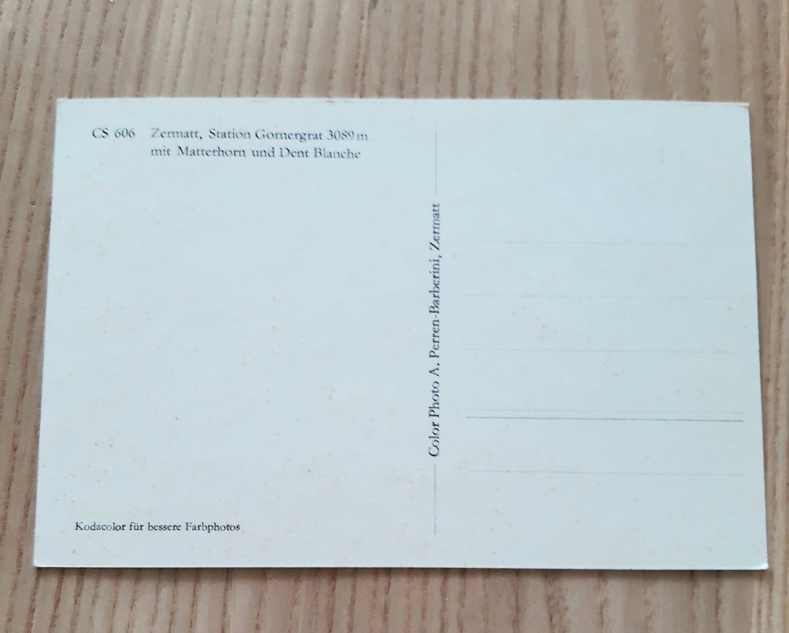 Cartoline postali: Alte Postkarte Matterhorn Gornergrat Bahn – Nuovo (secondo la descrizione) da Zollikofen venduto da Holidaymaker 1