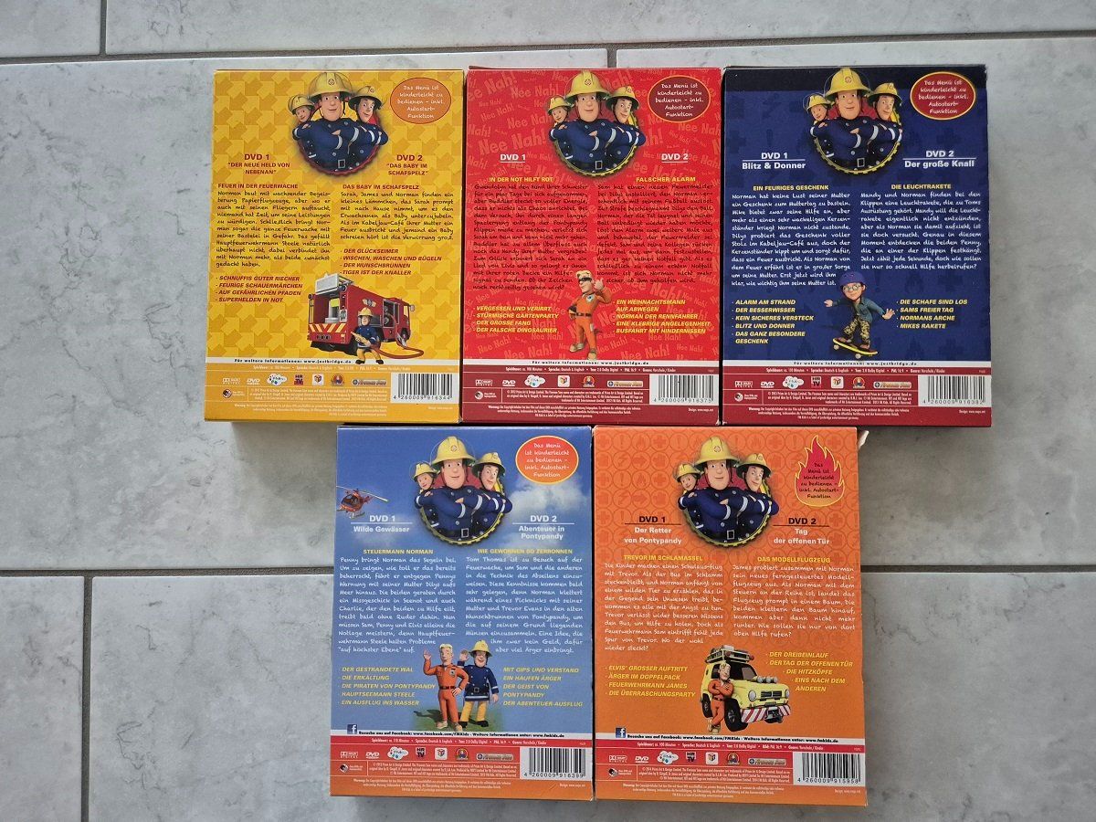 Tutti i DVDs: 5x 2-DVD-Box Feuerwehrmann Sam Konvolut – Usato da Thun venduto da Sheepli 1