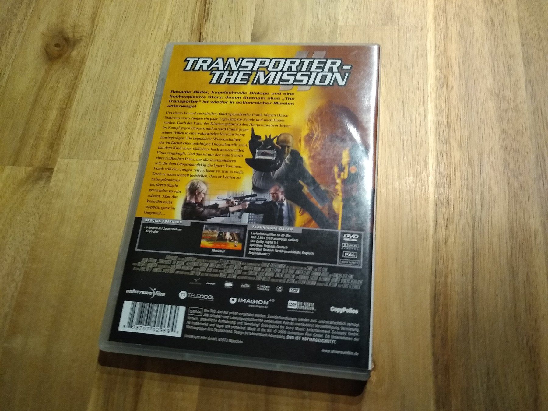 Tous les DVDs: Transporter - The Mission – D'occasion à Olten par prusik02 2