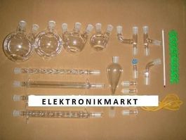 17 x Labor Glassatz organisch chemisch