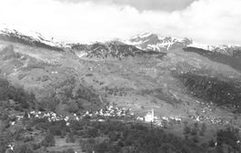Leontica (TI) – Veduta generale del villaggio Blenio