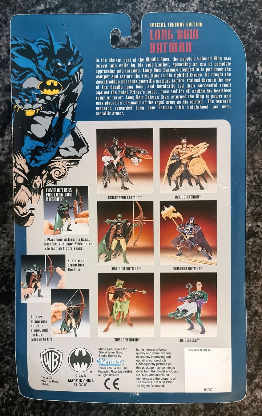 Hasbro Statuette: Batman Long Bow 1996 Action Figur Special Legends Hasbro – Nuovo e nell'imballaggio originale da Rorschach venduto da Actionvintage789 1