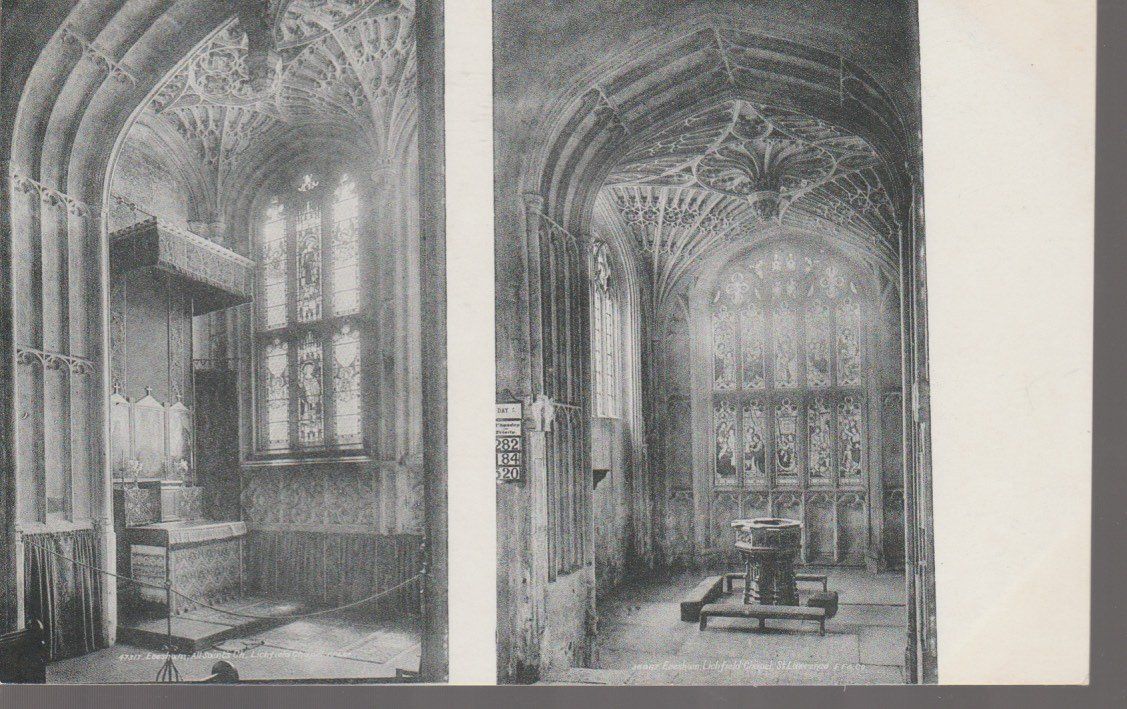 Cartoline postali: old UK Postcard EVESHAM - LICHFIELD CHAPEL Smith's series – Usato da Vezia venduto da Aquarius_Age