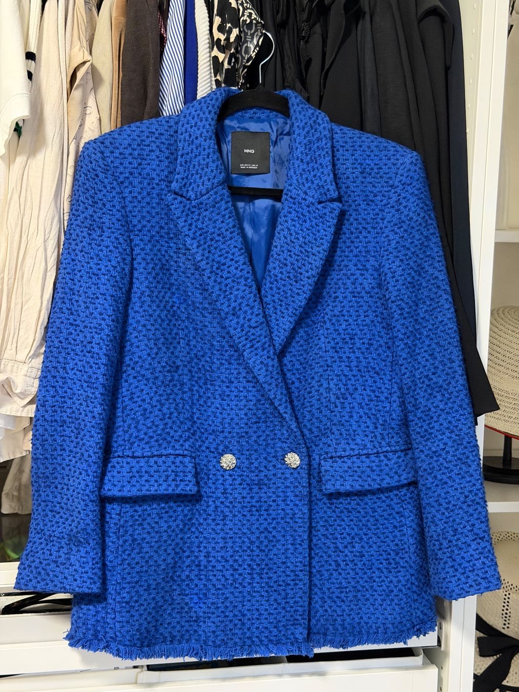 Mango Giacche: MNG Blazer tweed blau Grösse M – Usato da Ittigen venduto da zaf_6sy9
