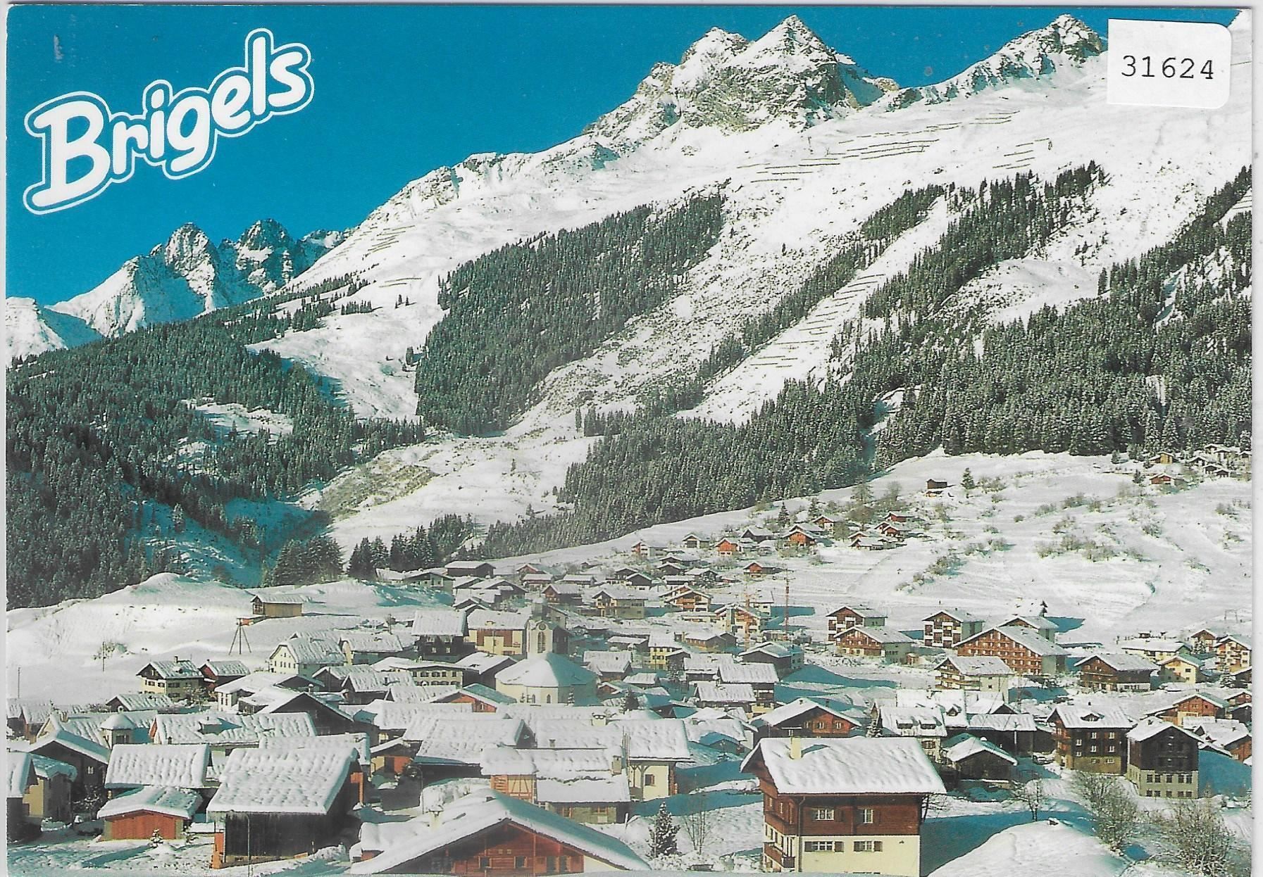 Ansichtskarten: Breil/Brigels im Winter – Gebraucht aus Ettingen von Kartenplanet