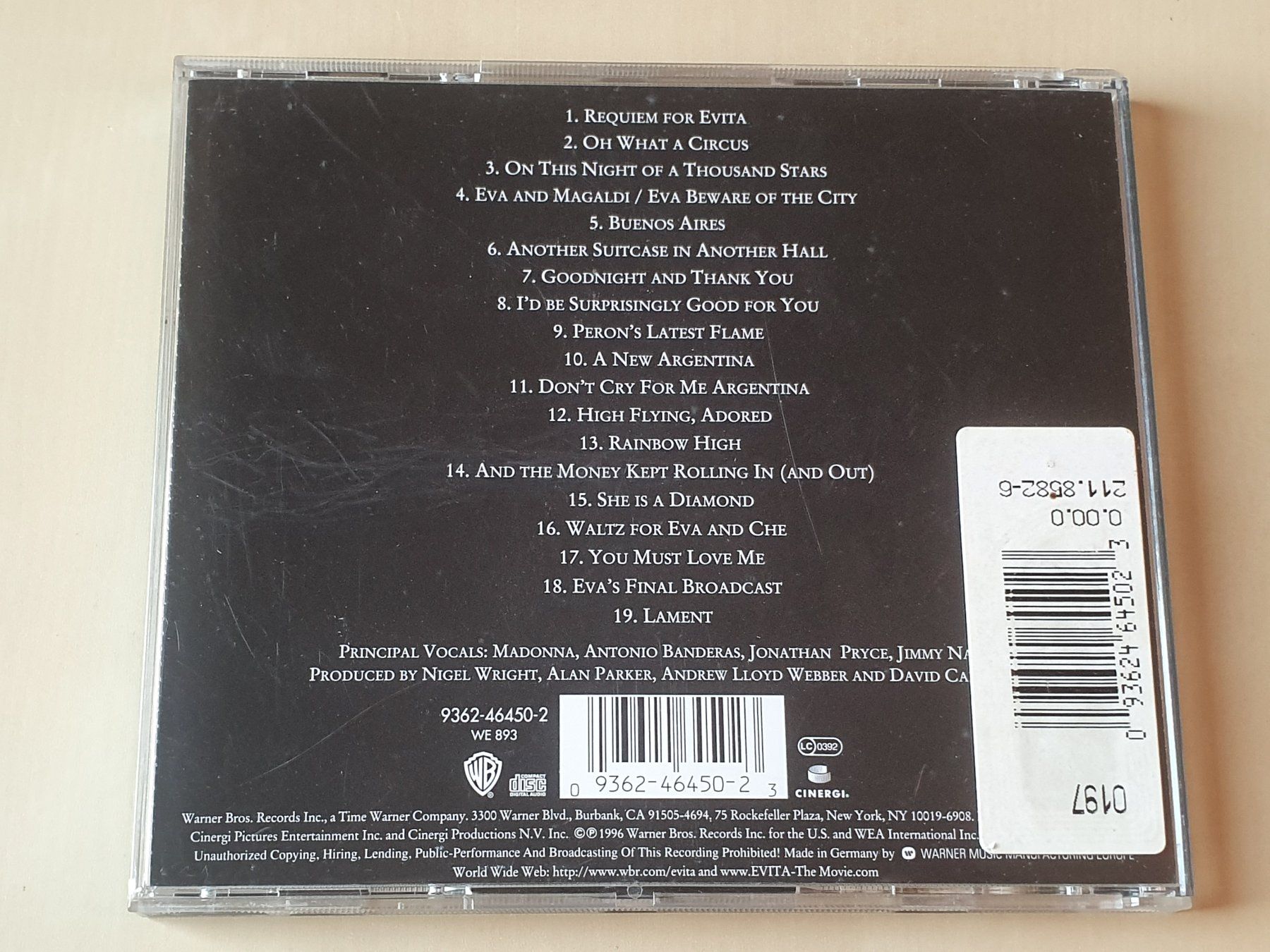 CDs: Evita – Gebraucht aus Stansstad von collectorsshop 1