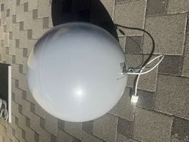 Infrarotheizkugel Redwell Rondo Silbergrau Durchmesser 50cm