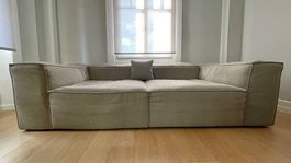 Canapé BOLIA Cosima | assise large | tissu | 240x120 cm