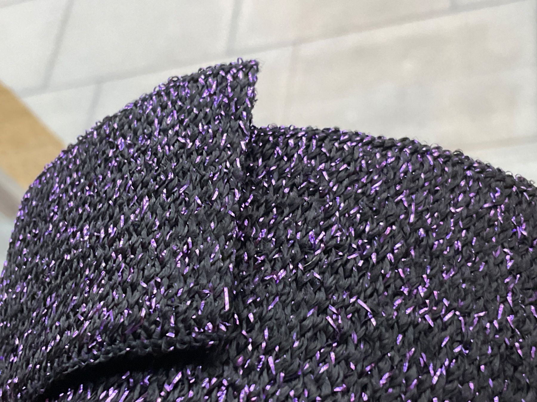 Tessuti: Textilband elastisch Schwarz-Violett / 4 Meter – Usato da Rümlang venduto da euqinom16 1