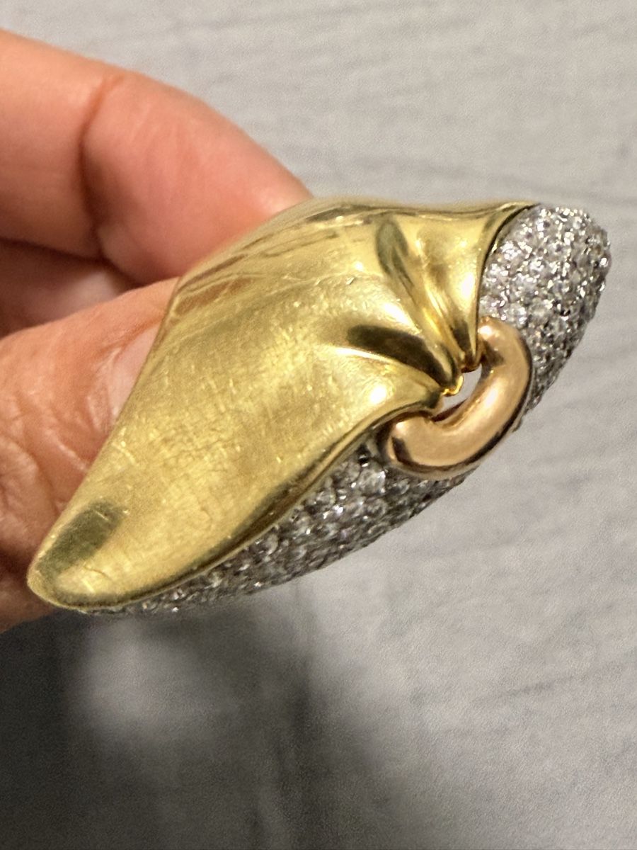 Bagues: GoldRing 18k mit weis Stein – D'occasion à Oberhof par RealStone 3