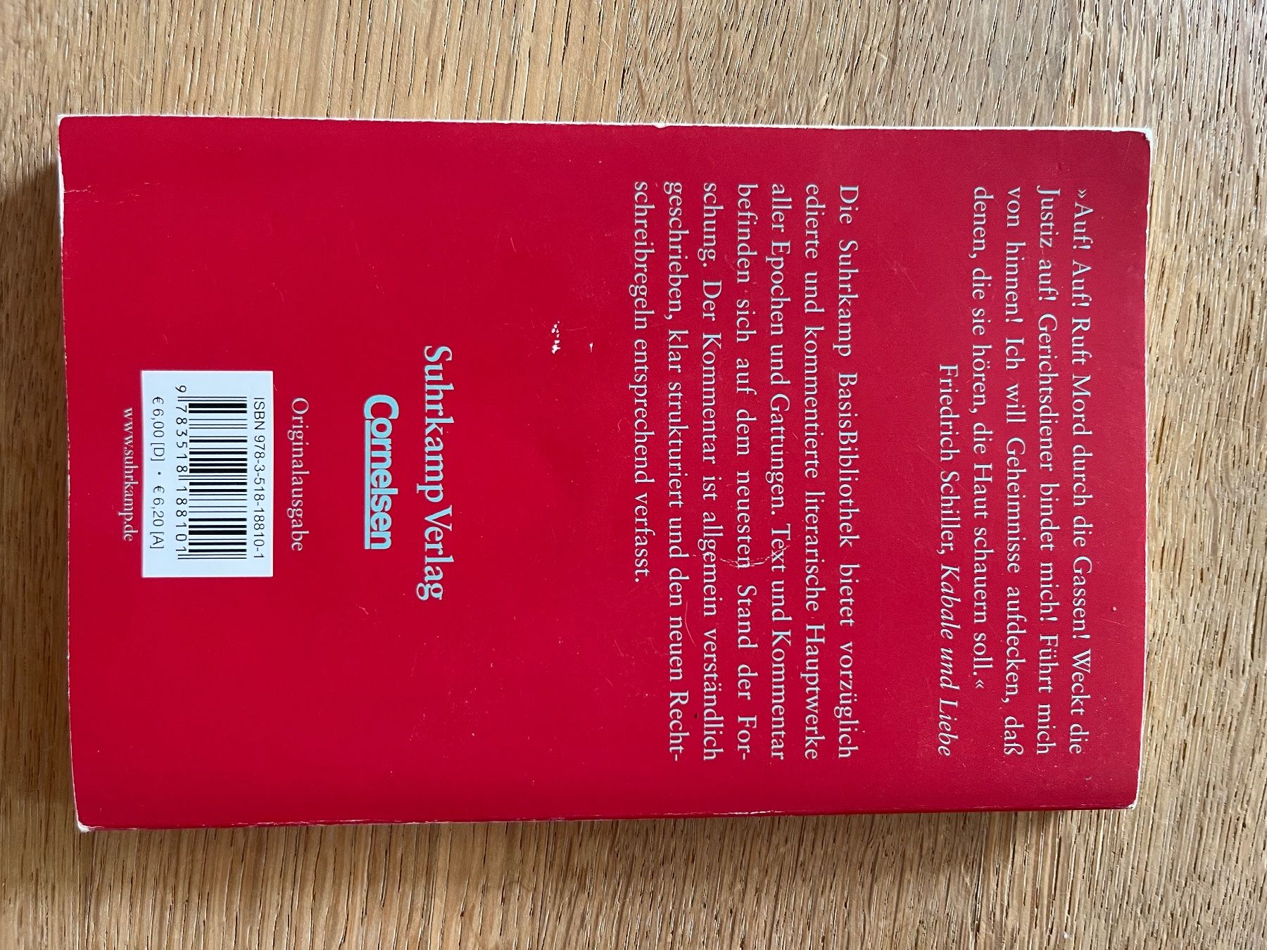 Bücher: Friedrich Schiller - Kabale und Liebe – Gebraucht aus Laupen BE von lee_ym6v 1