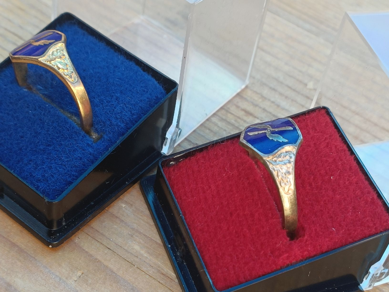 Schweizer Armee Uniformi: Historische Schweizer Militär Ringe Schweizer Luftwaffe 1930 – Usato da Brugg AG venduto da Ente015 4
