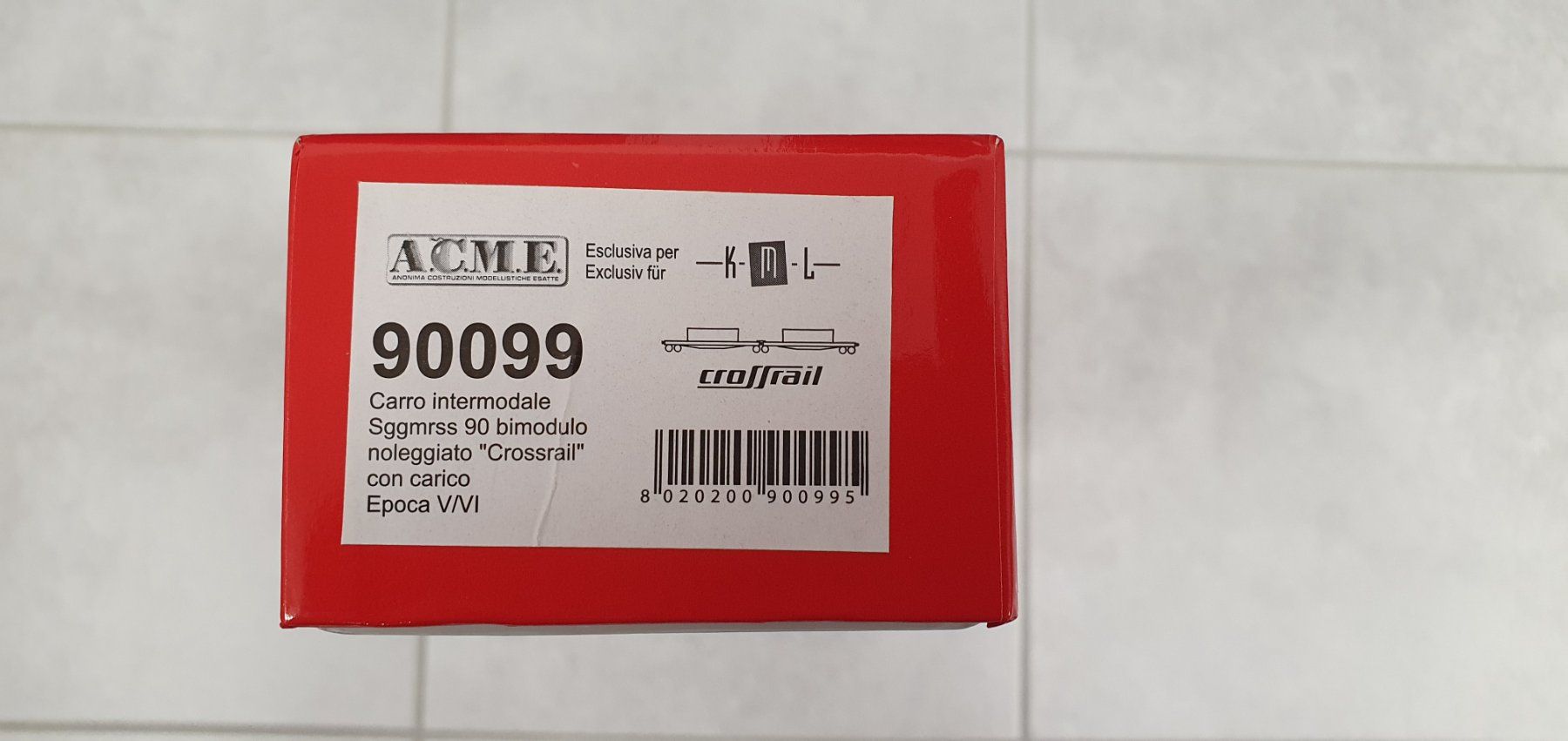 ACME Modelleisenbahnen: ACME 90099 AAE Sggmrss Doppeltragwagen, Container crossrail – Neu und originalverpackt aus Würenlos von juruth 1
