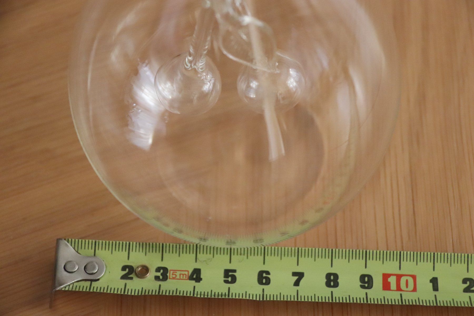 Caraffe: Glaskaraffe mit  Glaskorkverschluss+eingeblasener Kirsche – Usato da Glattfelden venduto da Sirax 5