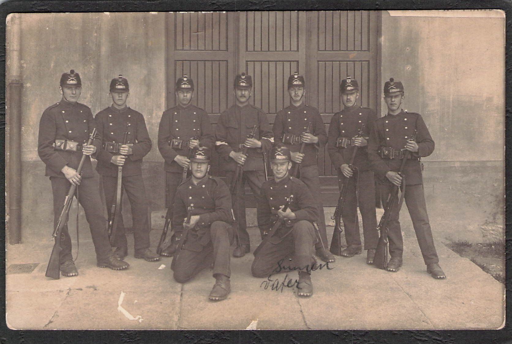 Cartoline postali: ^Militär Echtfoto Ord. 1898 – Usato da Reichenburg venduto da Pipo-67