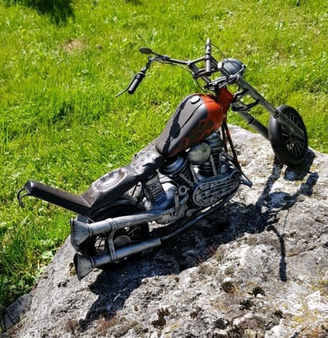 Tutte le decorazioni: Easy Rider aus Blech – Nuovo e nell'imballaggio originale da Sempach venduto da Seepferdli40 3