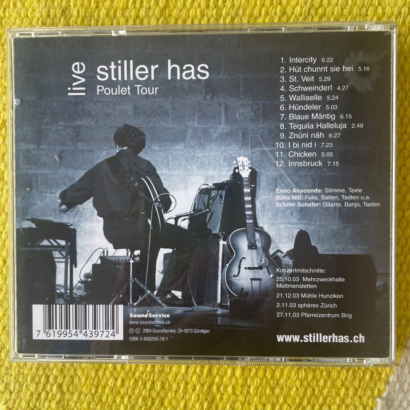 CD: STILLER HAS-POULET TOUR LIVE – Usato da Rorschacherberg venduto da CD-Roli 1