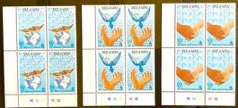 1986 Insel Man /GB Jahr  des Friedens  Viererblock Satz **