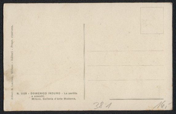 Cartoline postali: AK La partia a scacchi, Schach – Usato da Berlin venduto da bartko-reher 1