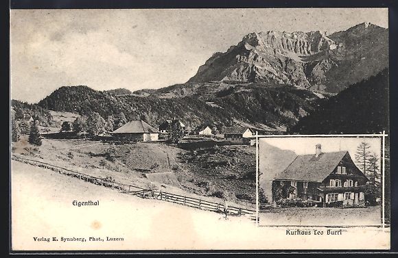 Cartes postales: Eigenthal, Blick über den Ort mit Alpen – D'occasion à Berlin par bartko-reher