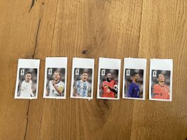 6 Coca Cola Sticker für Paniniheft