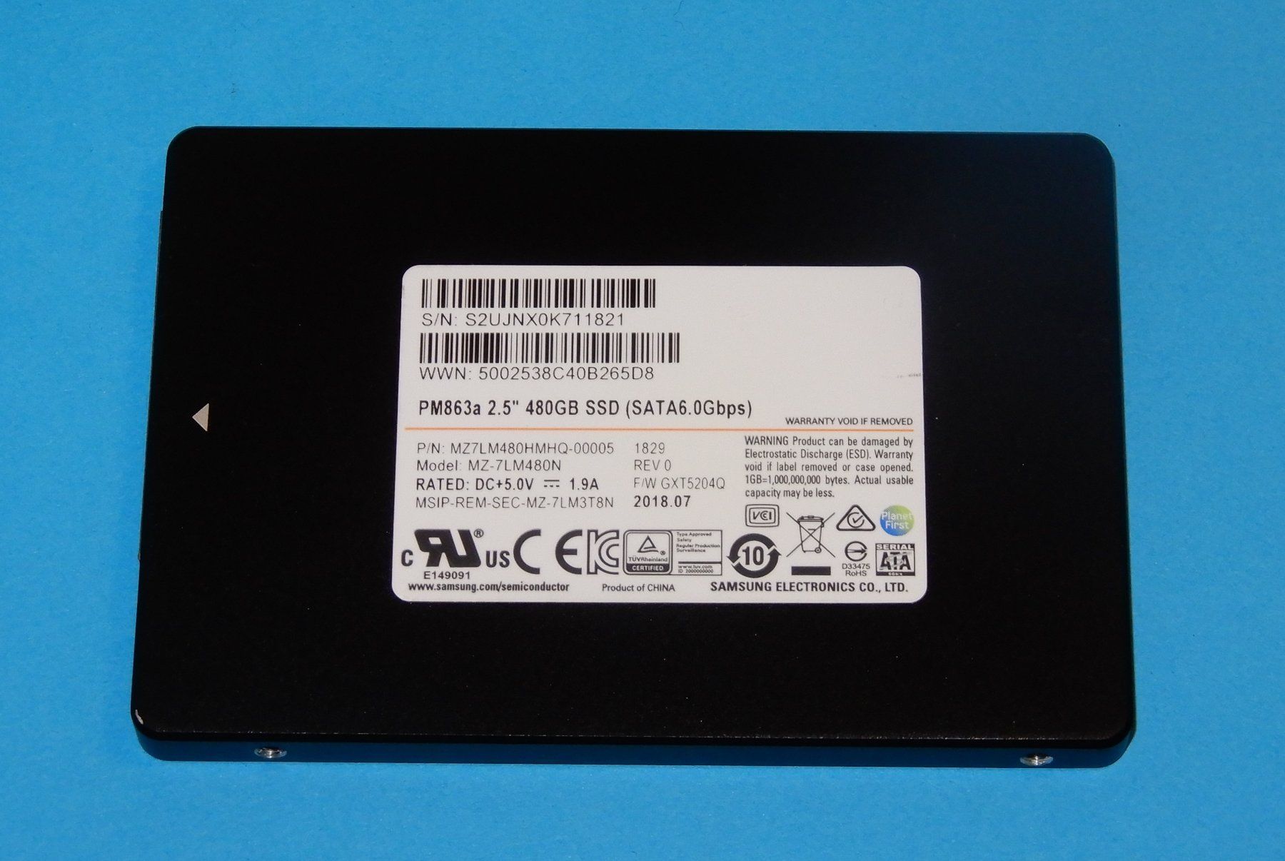 Samsung Disques durs: Samsung PM863a 480 GB SSD – D'occasion à Bern par compischop