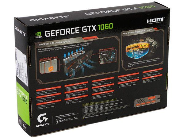 Nvidia Schede grafiche: NVidia Geforce GTX 1060 6GB GDDR-5 Windforce – Usato da Rapperswil SG venduto da chr_kbn7 1
