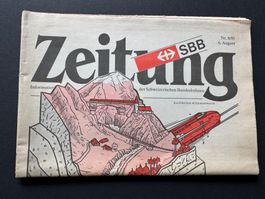 SBB Zeitung Nr. 8/91 vom 6. August -Top Zustand! Rarität!