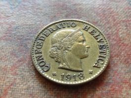 5 Rp. 1918 jaune/gelb   (C)