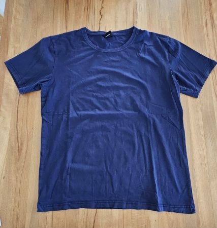 T-Shirt Herren dunkelblau uni Gr. XL