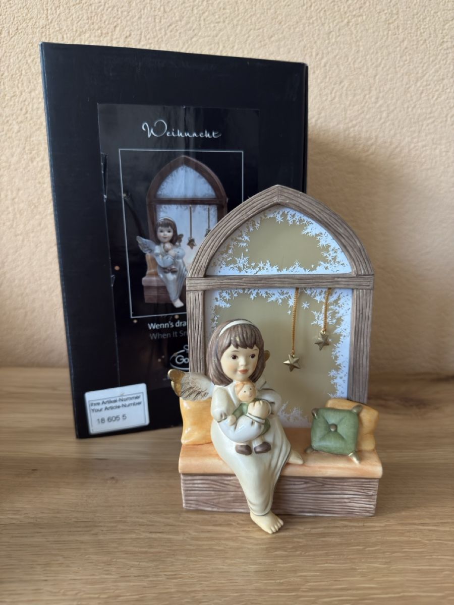 Statuette: Goebel Engel mit Fenster und Teelicht – Usato da Sarmenstorf venduto da Nathaliie_21 5