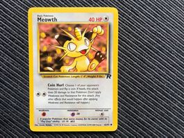 Pokemon Meowth Non Holo Team Rocket near Mint