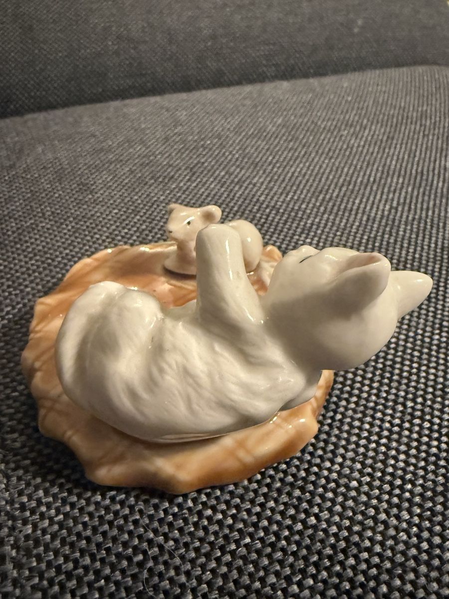 Statuette: Porzellan Katze mit Maus – Usato da Buchs SG venduto da and_d8tp 4