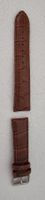 Armband Kunstleder stainless steel croco optik