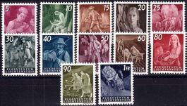 1951 LIE, Ländliche Motive Nr. 236-247, Serie postfrisch **.
