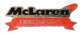 U483 - Pin McLaren  8 World Chapionships