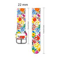 Silikon-Uhrenarmband 22mm Kompatibel mit Galaxy Watch & mehr