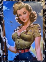 Pin up army frau