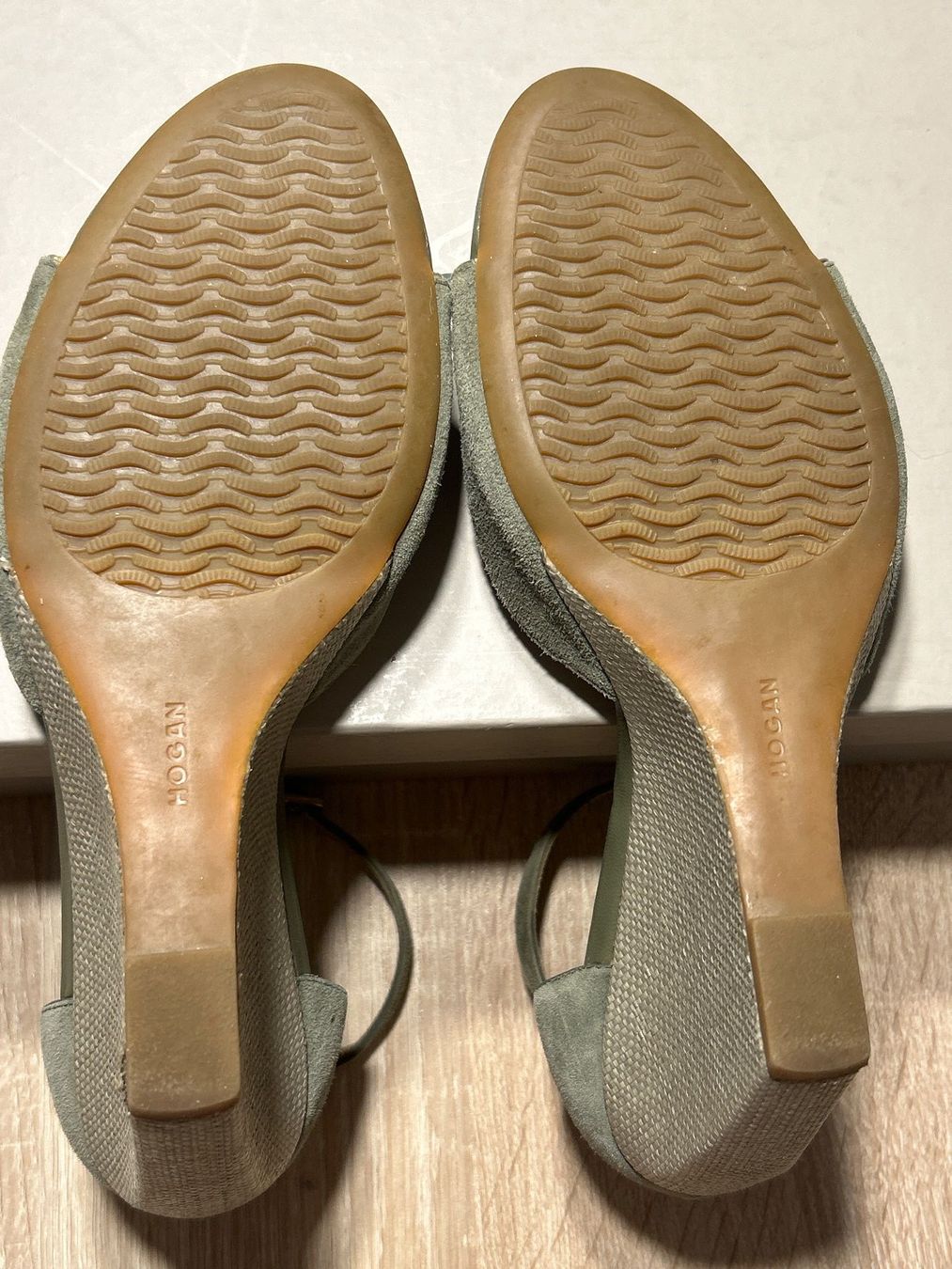 Hogan Scarpe da donna: Sandalen olive mit Keilabsatz von Hogan – Usato da Brunnen venduto da Nala2929 7