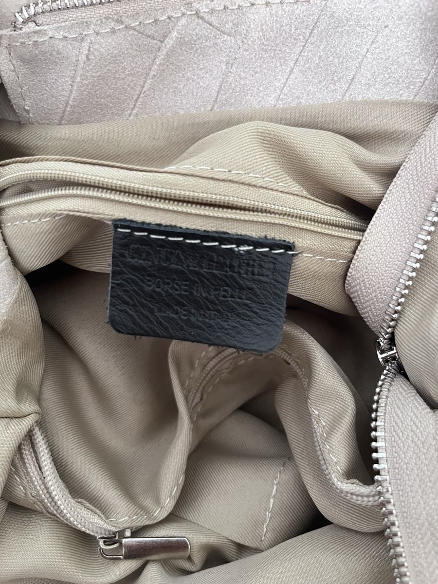 Taschen für Damen: Beige Leder Handtasche – Gebraucht aus Baden von Didi_sunshine 3