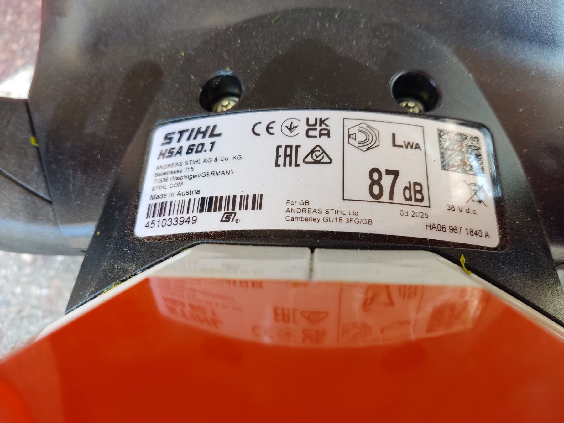 Stihl Toutes les machines: STIHL Akku Heckenschere HSA 60 – D'occasion à Buchs SG par mango27 3
