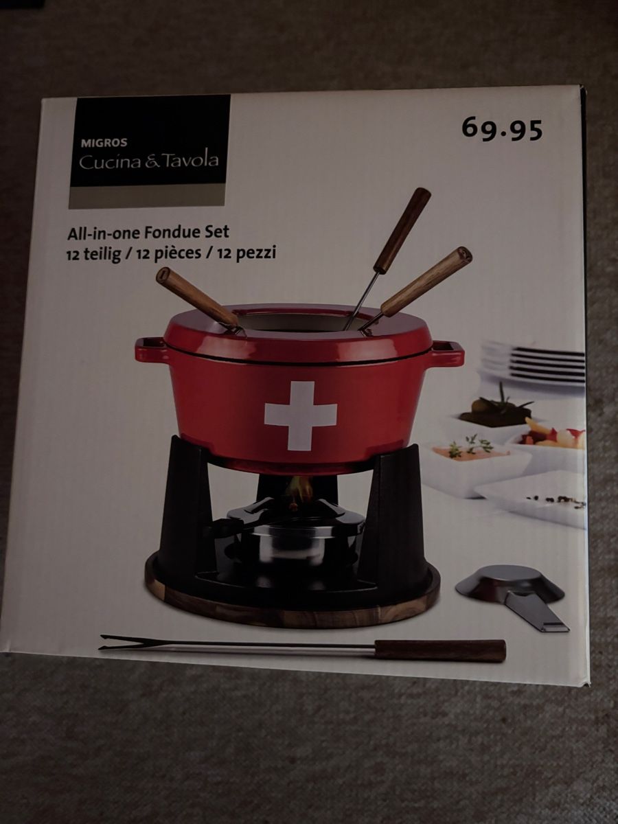 Migros Pfannen: Fondueset – Neu und originalverpackt aus Hägendorf von dgswiss 2