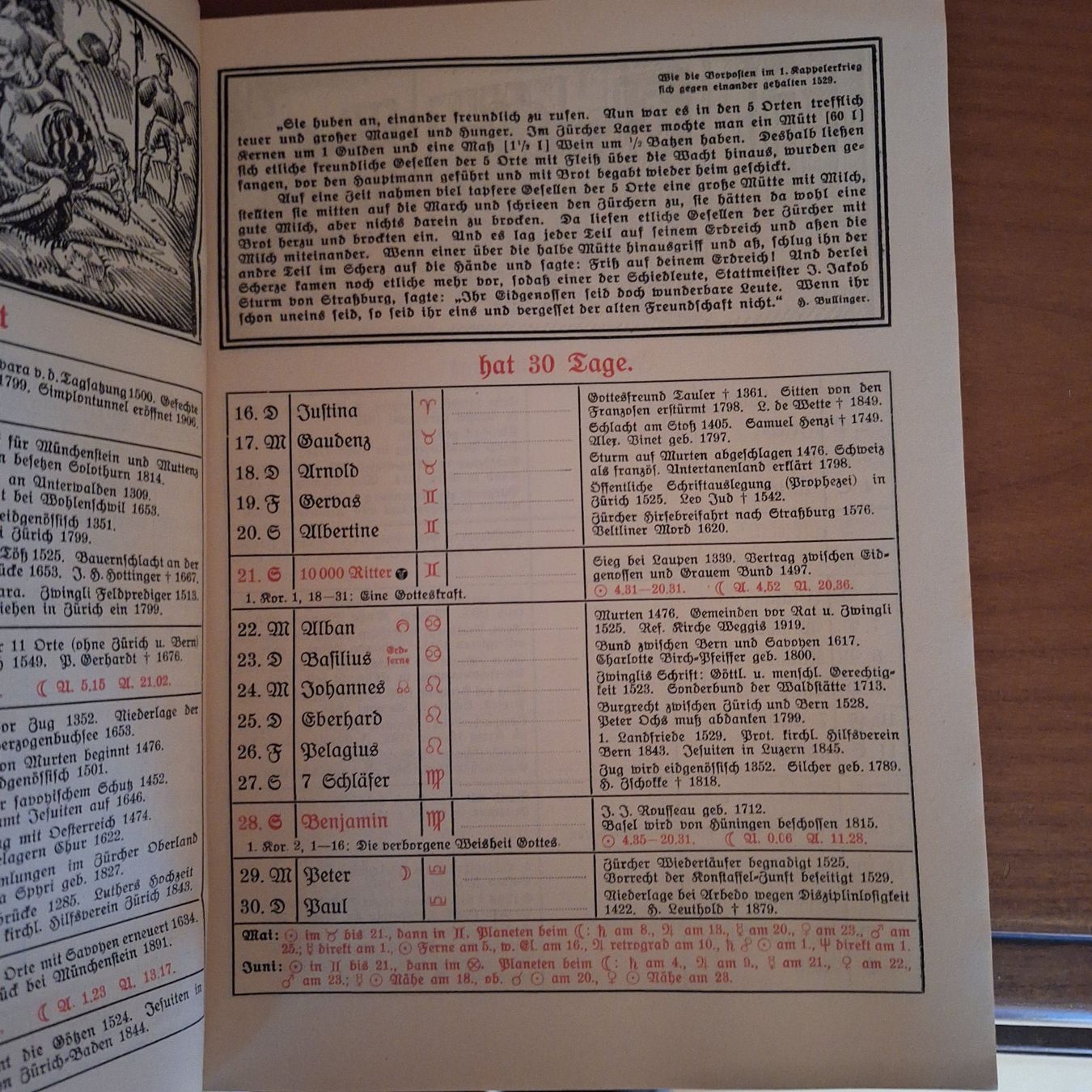 Calendari: Volkskalender 1925 – Usato da Appenzell-Steinegg venduto da lichs 1