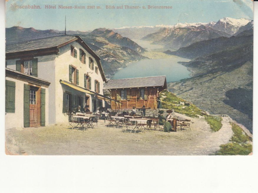 Cartoline postali: Niesen Kulm, ca. 1920 – Usato da Bürglen TG venduto da StampGraf