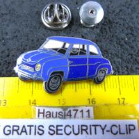 GLAS GOGGOMOBIL T250 BLAU/BLAU AUTO ENAMEL PIN SECURITY-CLIP
